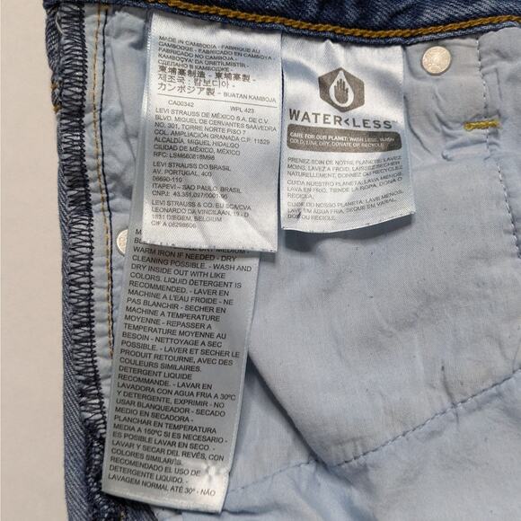 Levi's Premium Ribcage Straight 27 Blue High Rise Ankle '90s Revival Minimalist - Picture 11 of 14